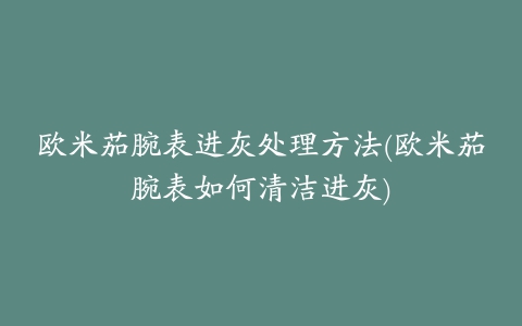 欧米茄腕表进灰处理方法(欧米茄腕表如何清洁进灰)