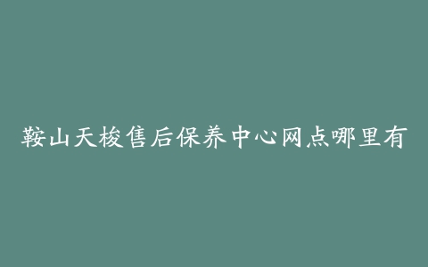 鞍山天梭售后保养中心网点哪里有