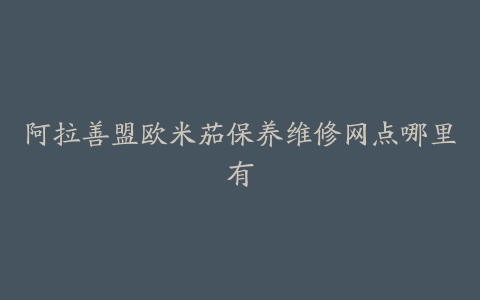 阿拉善盟欧米茄保养维修网点哪里有