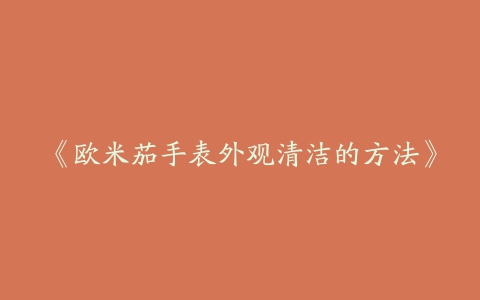 《欧米茄手表外观清洁的方法》