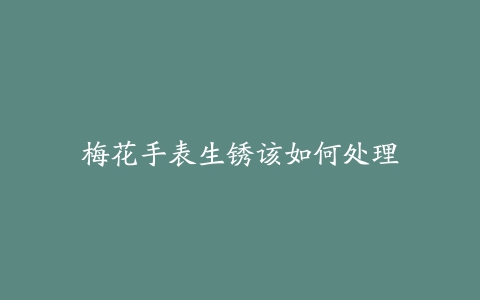 梅花手表生锈该如何处理