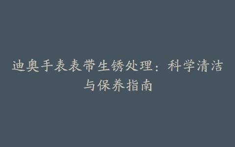 迪奥手表表带生锈处理：科学清洁与保养指南